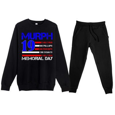 Murph 19 Memorial Day Premium Crewneck Sweatsuit Set