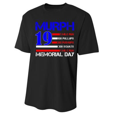 Murph 19 Memorial Day Performance Sprint T-Shirt