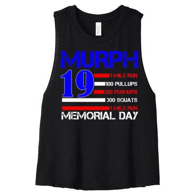 Murph 19 Memorial Day Women's Racerback Cropped Tank