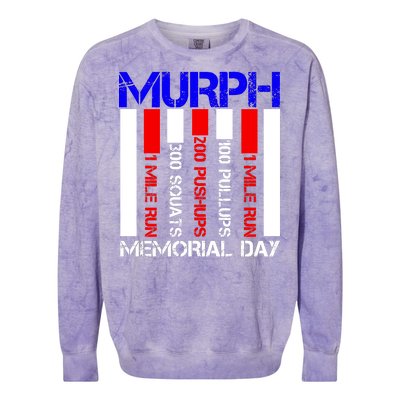 Murph Memorial Day Colorblast Crewneck Sweatshirt