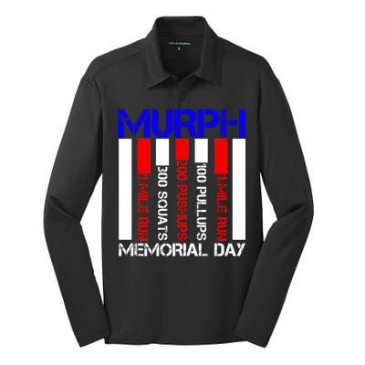 Murph Memorial Day Silk Touch Performance Long Sleeve Polo