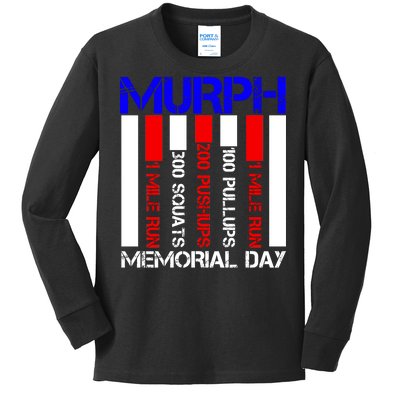 Murph Memorial Day Kids Long Sleeve Shirt