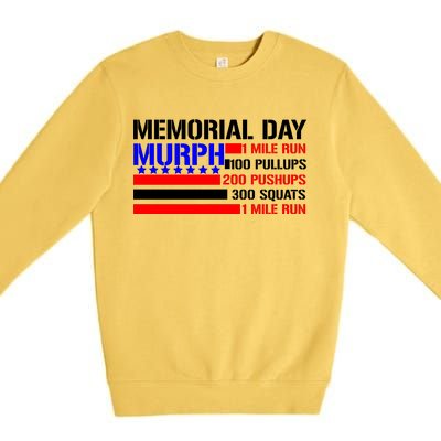 Murph Memorial Day 1 Mile Run Premium Crewneck Sweatshirt