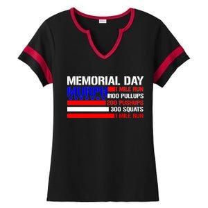 Murph Memorial Day 1 Mile Run Ladies Halftime Notch Neck Tee