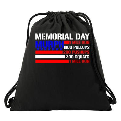 Murph Memorial Day 1 Mile Run Drawstring Bag