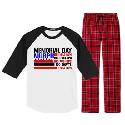 Murph Memorial Day 1 Mile Run Raglan Sleeve Pajama Set