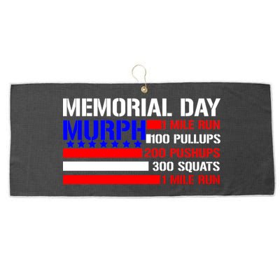 Murph Memorial Day 1 Mile Run Large Microfiber Waffle Golf Towel