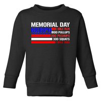 Murph Memorial Day 1 Mile Run Toddler Sweatshirt