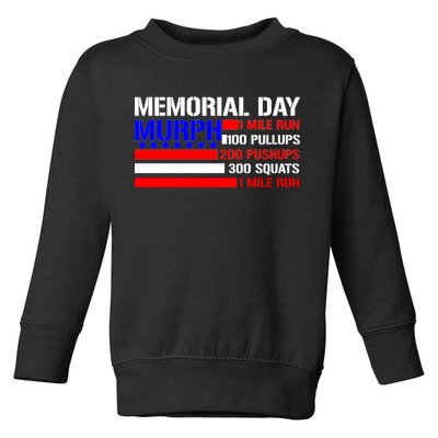 Murph Memorial Day 1 Mile Run Toddler Sweatshirt