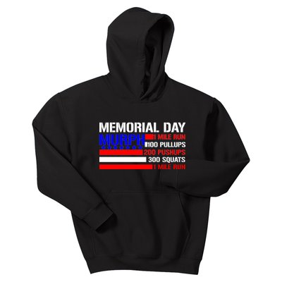 Murph Memorial Day 1 Mile Run Kids Hoodie