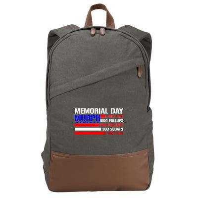 Murph Memorial Day 1 Mile Run Cotton Canvas Backpack