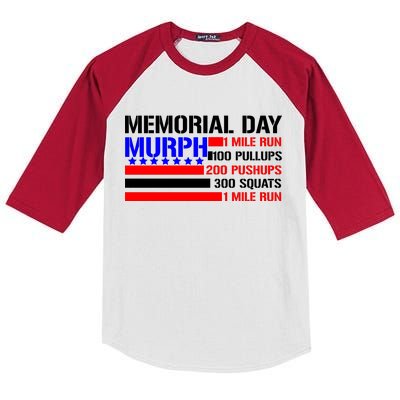 Murph Memorial Day 1 Mile Run Kids Colorblock Raglan Jersey