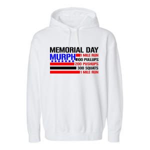 Murph Memorial Day 1 Mile Run Garment-Dyed Fleece Hoodie