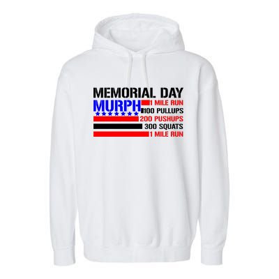 Murph Memorial Day 1 Mile Run Garment-Dyed Fleece Hoodie