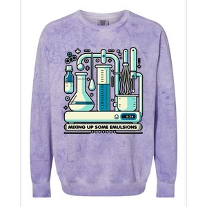 Mixing Up Some Emulsions Molecular Gastronomy Colorblast Crewneck Sweatshirt