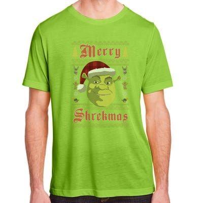 Merry Ugly Sweater Style Christmas Adult ChromaSoft Performance T-Shirt