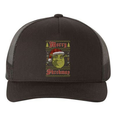 Merry Ugly Sweater Style Christmas Yupoong Adult 5-Panel Trucker Hat