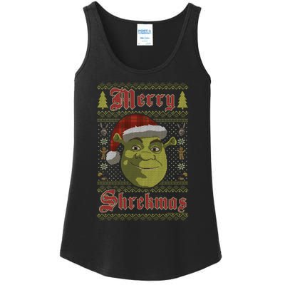 Merry Ugly Sweater Style Christmas Ladies Essential Tank