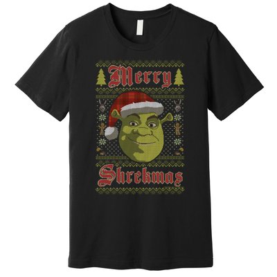 Merry Ugly Sweater Style Christmas Premium T-Shirt