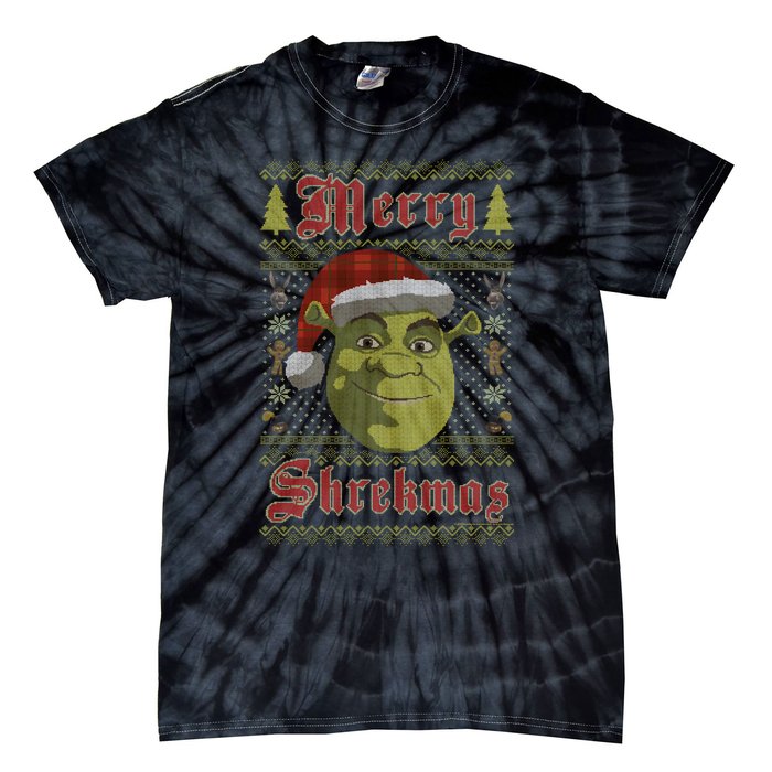 Merry Ugly Sweater Style Christmas Tie-Dye T-Shirt