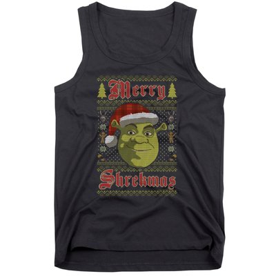 Merry Ugly Sweater Style Christmas Tank Top