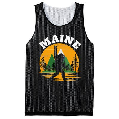 Maine US State Bigfoot Sasquatch Mesh Reversible Basketball Jersey Tank