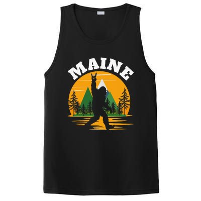 Maine US State Bigfoot Sasquatch PosiCharge Competitor Tank