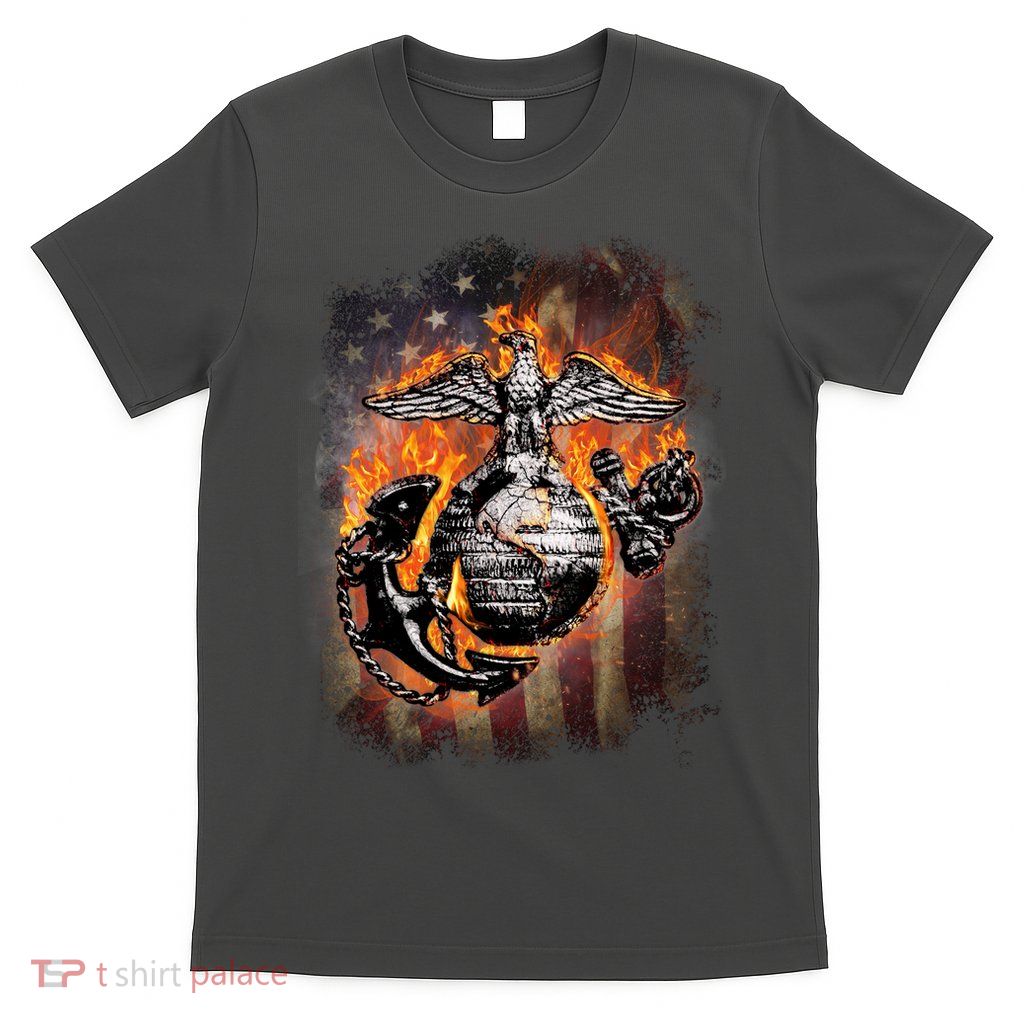 Marine USA Sign Flag T-Shirt