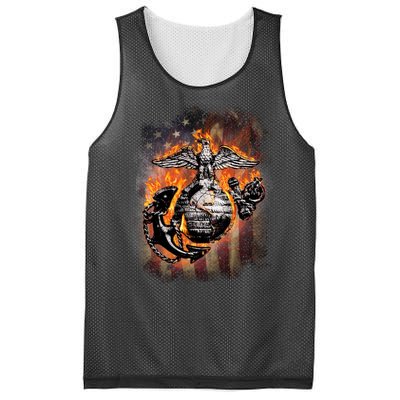 Marine USA Sign Flag Mesh Reversible Basketball Jersey Tank