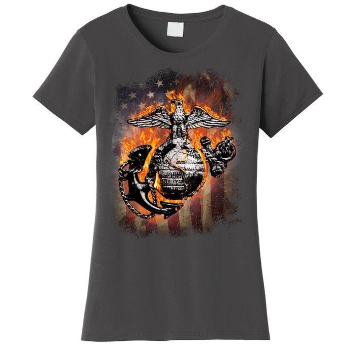 Marine USA Sign Flag Women's T-Shirt