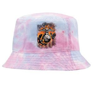 Marine USA Sign Flag Tie-Dyed Bucket Hat