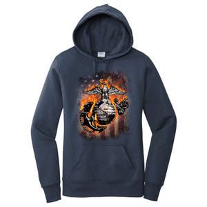 Marine USA Sign Flag Women's Pullover Hoodie