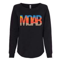 Moab Utah Scenic Landscape Typography Southwestern Womens California Wash Sweatshirt