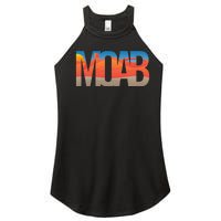 Moab Utah Scenic Landscape Typography Southwestern Women's Perfect Tri Rocker Tank