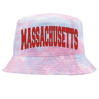 Massachusetts Usa State Ma Varsity Style Vintage Sports Funny Gift Tie-Dyed Bucket Hat