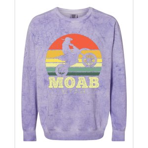 Moab Utah Sunset Dirt Bike Motorcycle Outdoors Colorblast Crewneck Sweatshirt