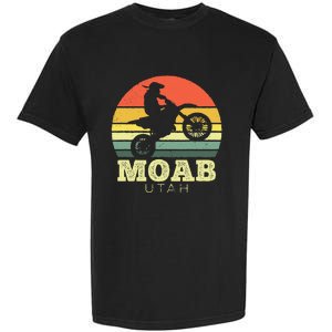 Moab Utah Sunset Dirt Bike Motorcycle Outdoors Garment-Dyed Heavyweight T-Shirt