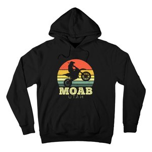 Moab Utah Sunset Dirt Bike Motorcycle Outdoors Hoodie