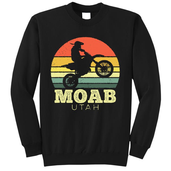 Moab Utah Sunset Dirt Bike Motorcycle Outdoors Sweatshirt