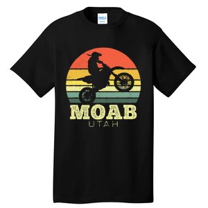 Moab Utah Sunset Dirt Bike Motorcycle Outdoors Tall T-Shirt