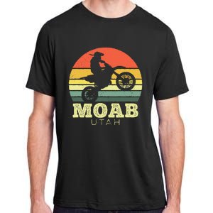 Moab Utah Sunset Dirt Bike Motorcycle Outdoors Adult ChromaSoft Performance T-Shirt