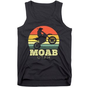 Moab Utah Sunset Dirt Bike Motorcycle Outdoors Tank Top