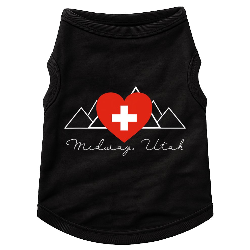 Midway Utah Swiss Days Suisse Flag Switzerland Flag Doggie Tank