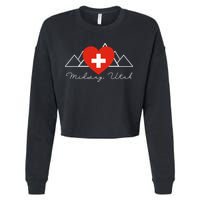 Midway Utah Swiss Days Suisse Flag Switzerland Flag Cropped Pullover Crew