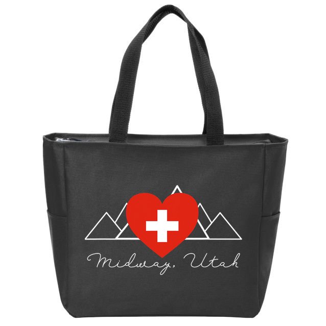 Midway Utah Swiss Days Suisse Flag Switzerland Flag Zip Tote Bag