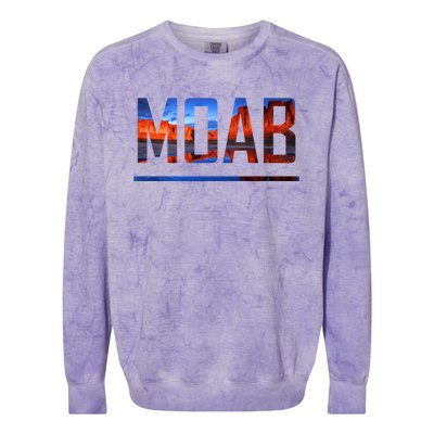 Moab, Utah Scenic Desert Adventure Colorblast Crewneck Sweatshirt