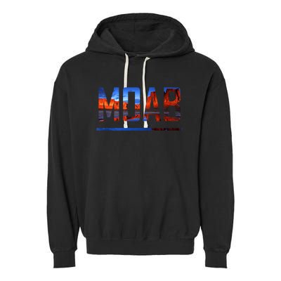 Moab, Utah Scenic Desert Adventure Garment-Dyed Fleece Hoodie