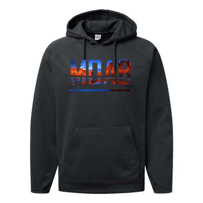 Moab, Utah Scenic Desert Adventure Performance Fleece Hoodie