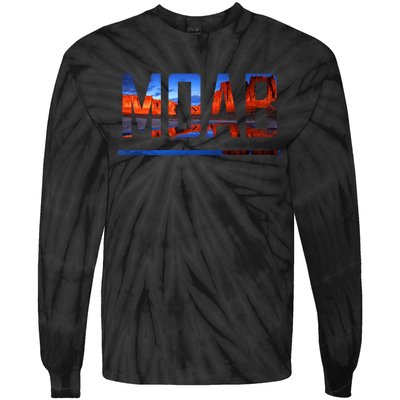 Moab, Utah Scenic Desert Adventure Tie-Dye Long Sleeve Shirt