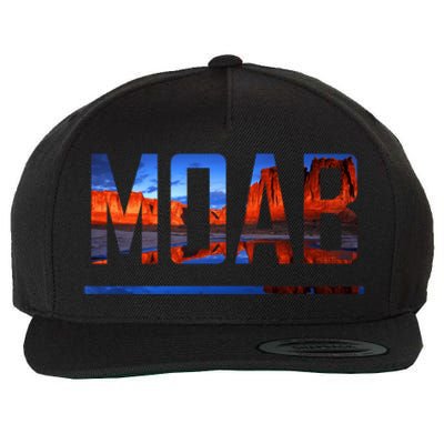 Moab, Utah Scenic Desert Adventure Wool Snapback Cap